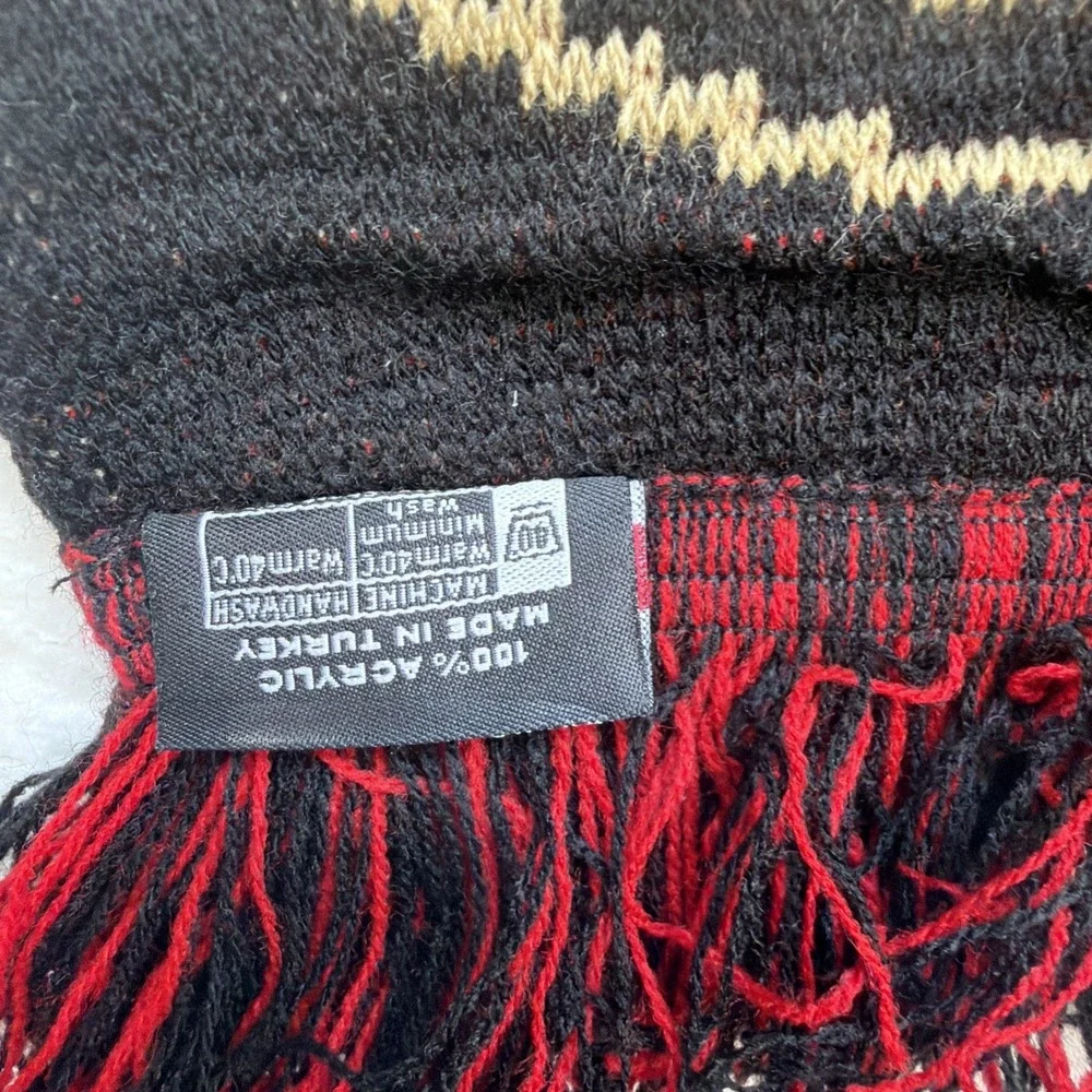 Atlanta United FC Soccer‎ Scarf Red Black Fan MLS Ruffneck Supporters Fringe